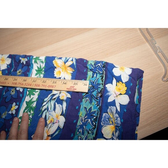 Vintage Jams World M womens dress blue floral tropical - Picture 5 of 5